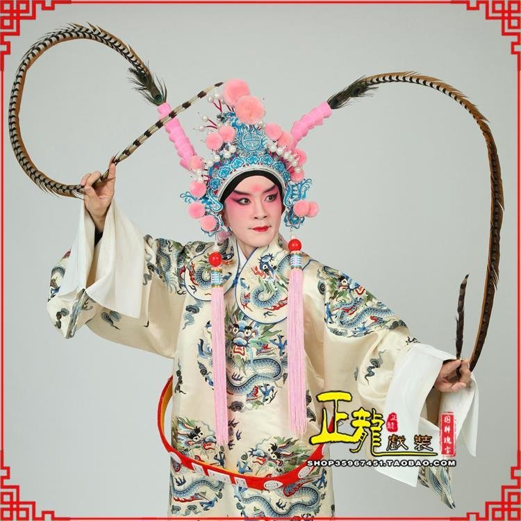 成都京剧戏曲道具用品舞台演出精品羽毛雉鸡毛 翎子