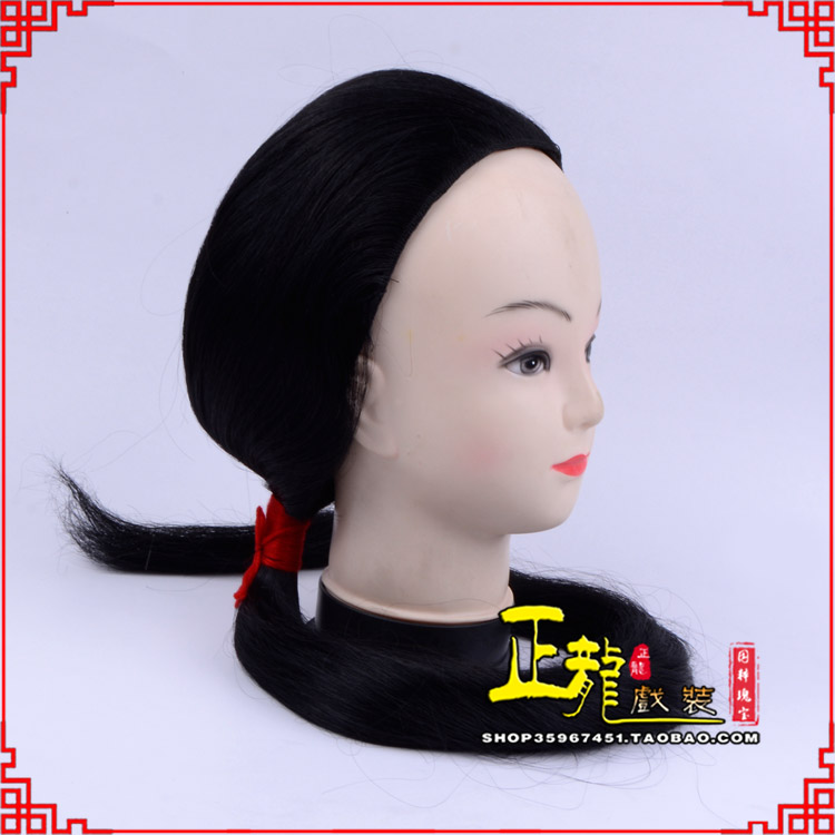 成都古装影视演出头套花旦假发 真发古装发