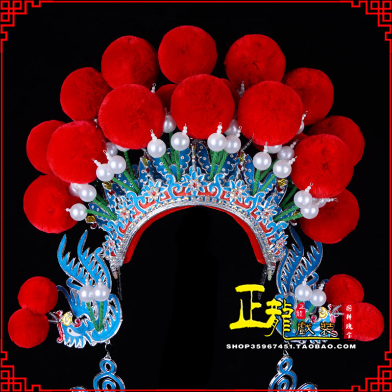 成都戏曲盔帽武旦穆桂英花木兰女将 中档七星帽