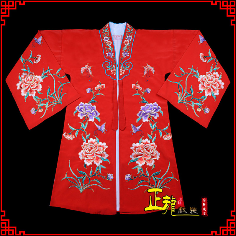 成都青衣花旦戏服 好绉小叶牡丹女披